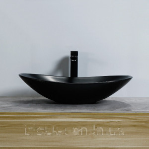 Чорна матова раковина Rea Royal Black Mat 61.5 см. Photo 3