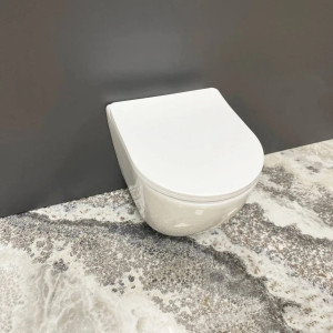 Унітаз підвісний VBI Capri White soft-close дюропласт. Photo 3