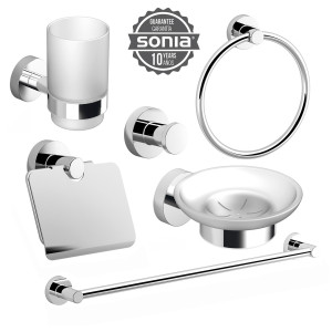 Набір аксесуарів для ванної SONIA ASTRAL KIT ( 6 предметів) хром