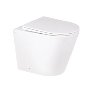 Унітаз підлоговий Qtap Swan з сидінням Slim Duroplast Soft-close Quick relase білий