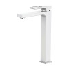 Смеситель для умывальника Lamber 10272W белый с хромом