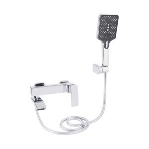 Смеситель для ванны Qtap Swan Cascada хром