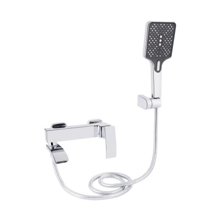 Смеситель для ванны Qtap Swan Cascada хром