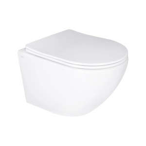 Унітаз підвісний Qtap Jay Ultra Quiet з сидінням Slim Duroplast Soft-close Quick relase білий