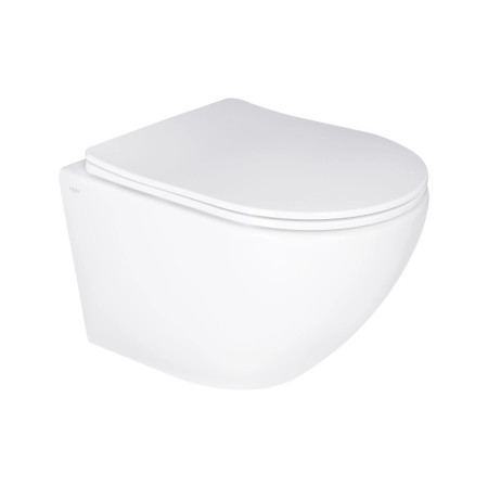 Унитаз подвесной Qtap Jay Ultra Quiet с сиденьем Slim Duroplast Soft-close Quick relase белый