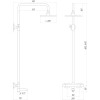 Душевая система Globus Lux Termostatic Q GLM-0041T-BB черная