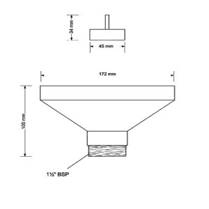 Воронка для слива конденсата кондиционера McAlpine Funnel-B. Photo 3