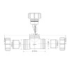 Зворотний клапан для каналізації McAlpine S28-NRV-32 32х32 мм