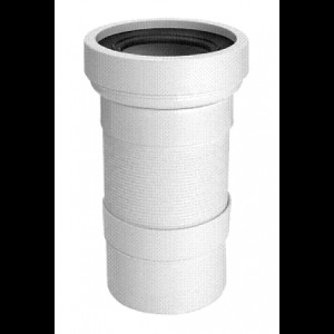 Гофра для унітазу армована без манжета McAlpine WC-F23P