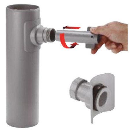Врізання в трубу 110 мм McAlpine, BOSSCONN110-40-GR