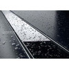 Трап для душу Karmat GLASS 800 BLACK (Трап з нержавіючої сталі, накладка чорне скло)