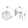 Тримач для туалетного паперу Welle D50062HO бронза