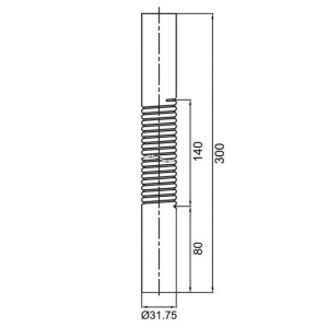 Гофра монтажна хромована McAlpine RS9. Photo 2