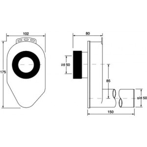 Cифон для писсуара McAlpine HC-UP50. Photo 2