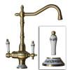 Смеситель с подключением фильтрованной воды 2 в 1 Zorg ZR 336 YF 50 Ornament Bronze