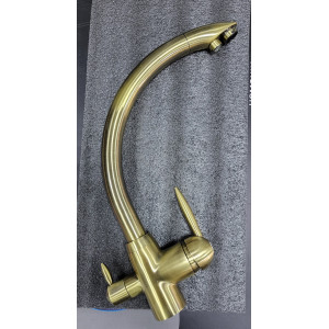 Змішувач з підключенням фільтрованої води 2 в 1 Globus Lux LAZER GLLR-0777 BRONZE