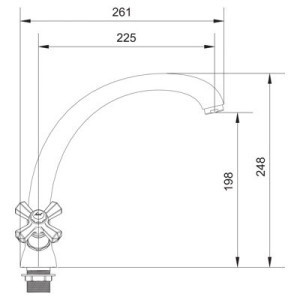 Змішувач для кухні Lamber 13725 хром. Photo 3