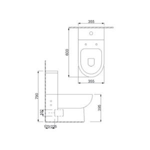Унітаз-компакт з бачком NEWARC Modern. Photo 2