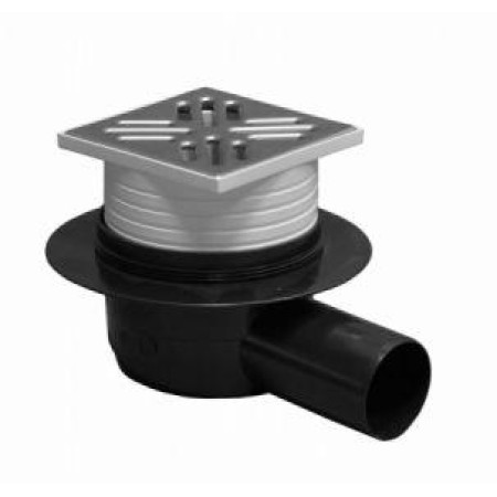 Трап для душу горизонтальний з клапаном ( сухий хід) Plastbrno SL50C01