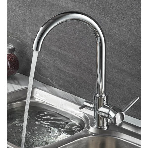 Змішувач з підключенням фільтрованої води 2 в 1 Lamber 35001 Хром. Photo 2