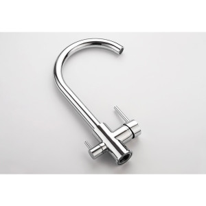 Змішувач з підключенням фільтрованої води 2 в 1 Lamber 35001 Хром. Photo 3
